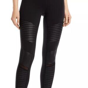 Alo Yoga High Rise Moto Leggings, Black XS